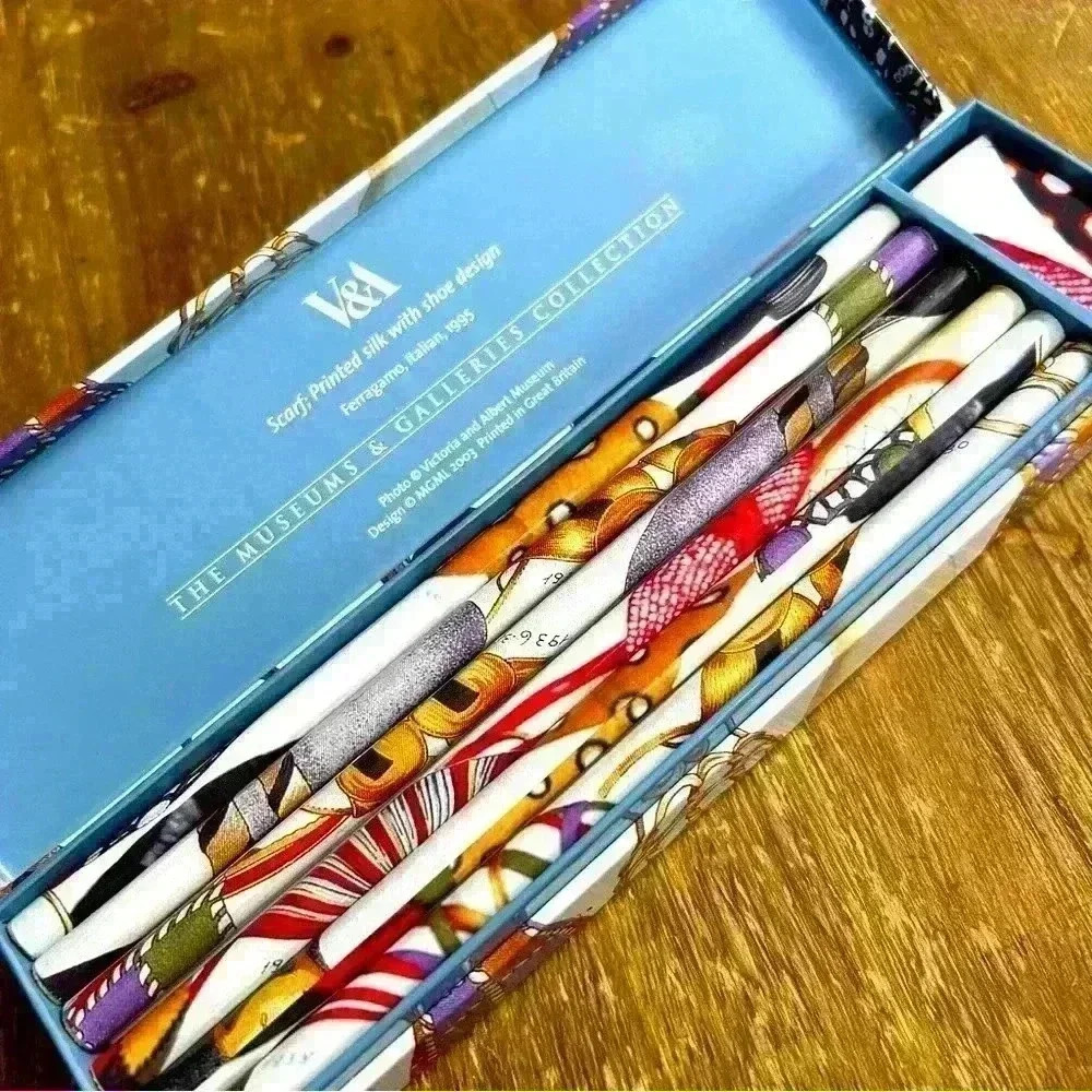 The Museums & Galleries Collection - Pencil Set - Printed Silk Shoes